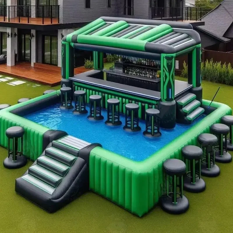 Bar Gonflable Piscine Géant Personnalisable