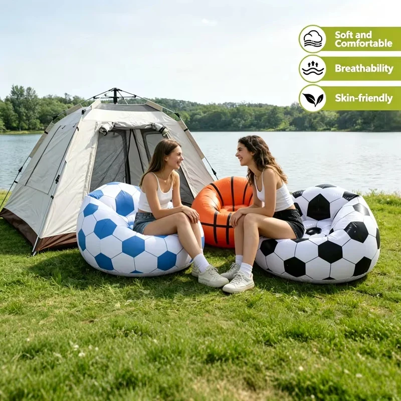 Canapé Gonflable Motif Ballon Sport