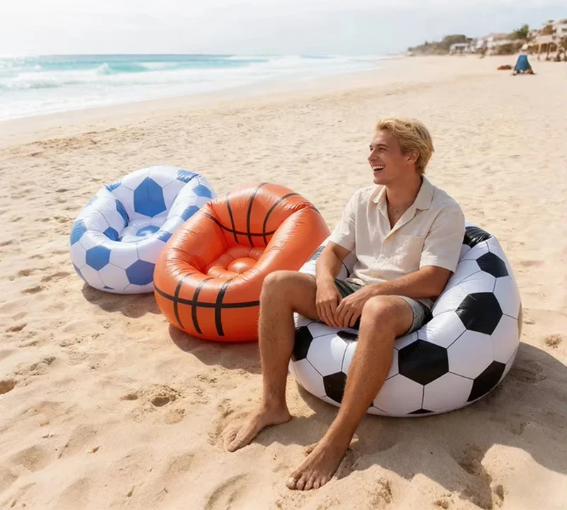 Canapé Gonflable Motif Ballon Sport