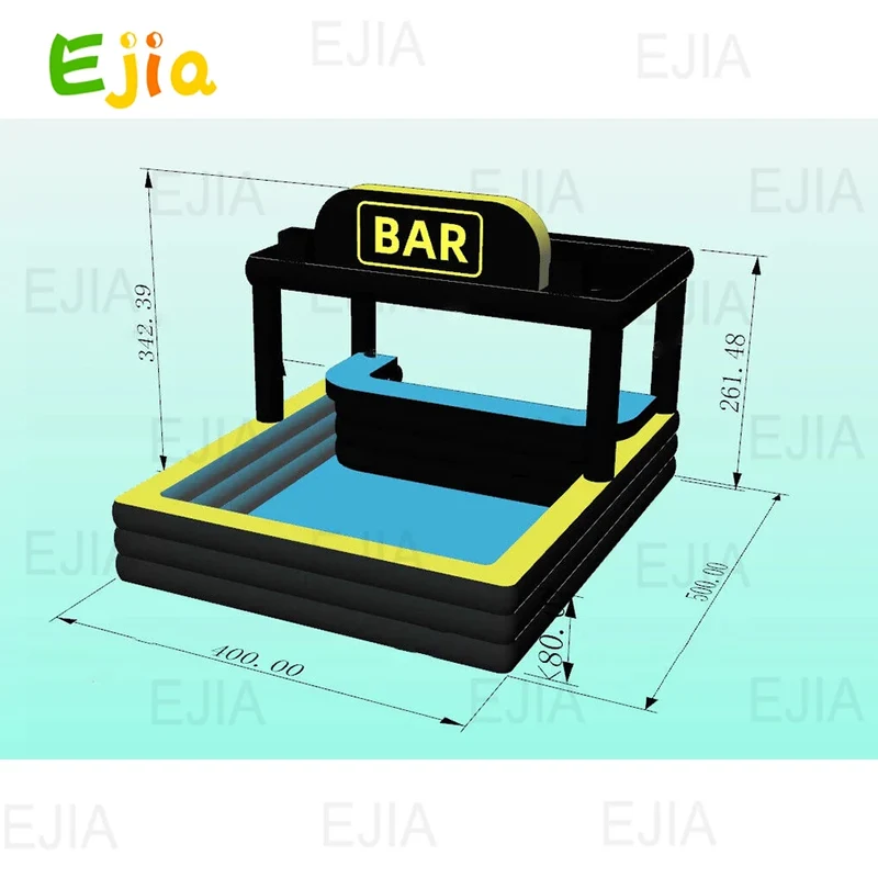 Bar Gonflable Piscine Tente Fête