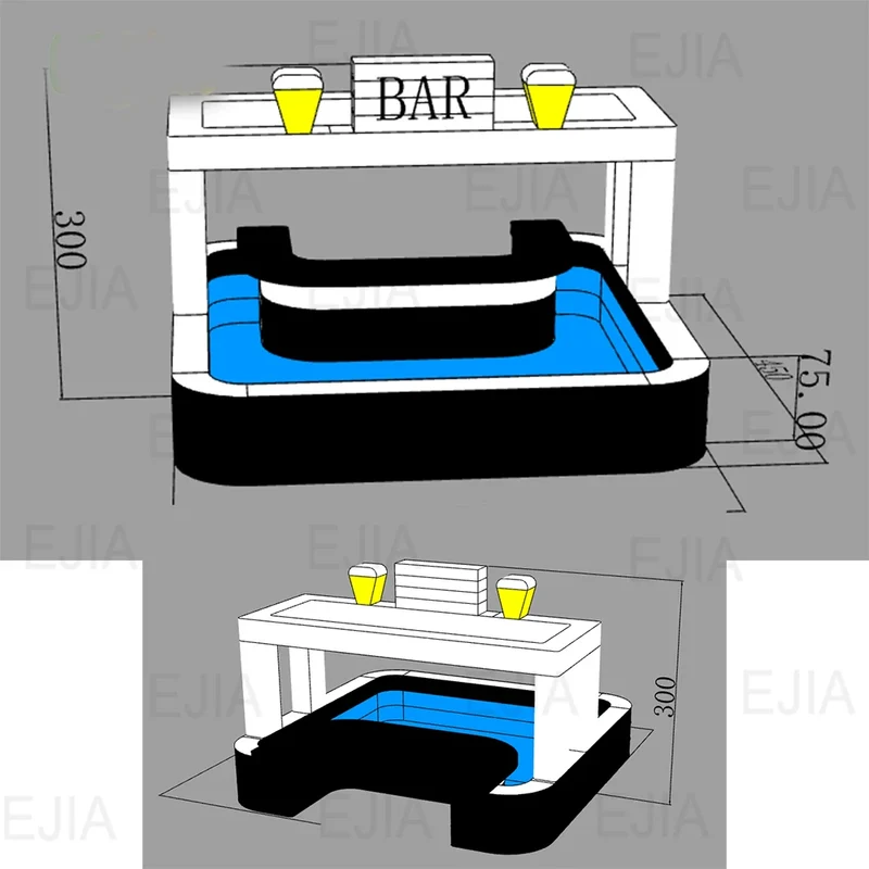 Bar Gonflable Piscine Portable Evenement