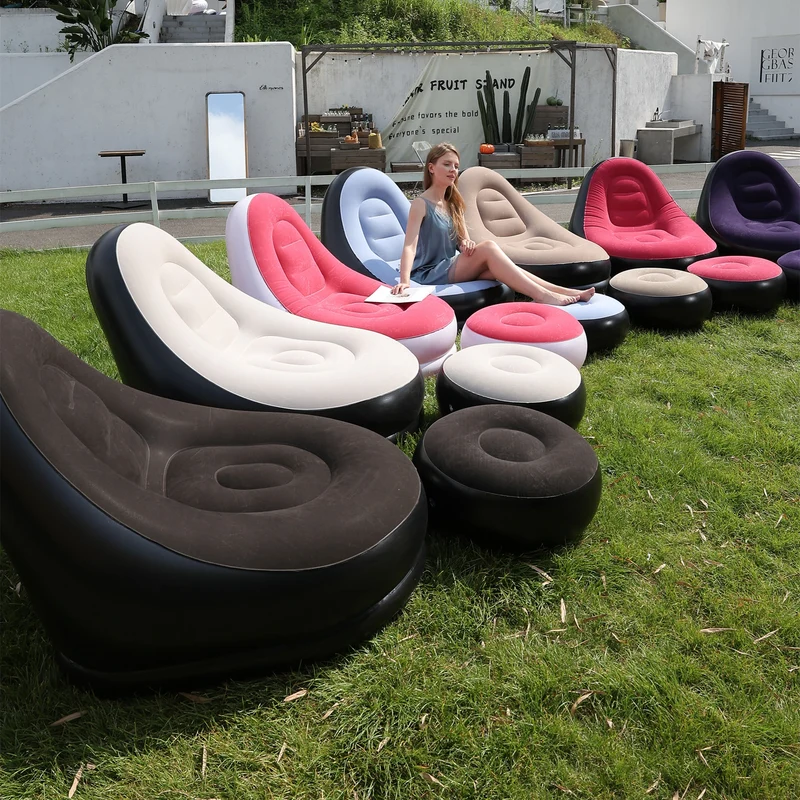 Canapé Gonflable Inclinable Repose-Pieds