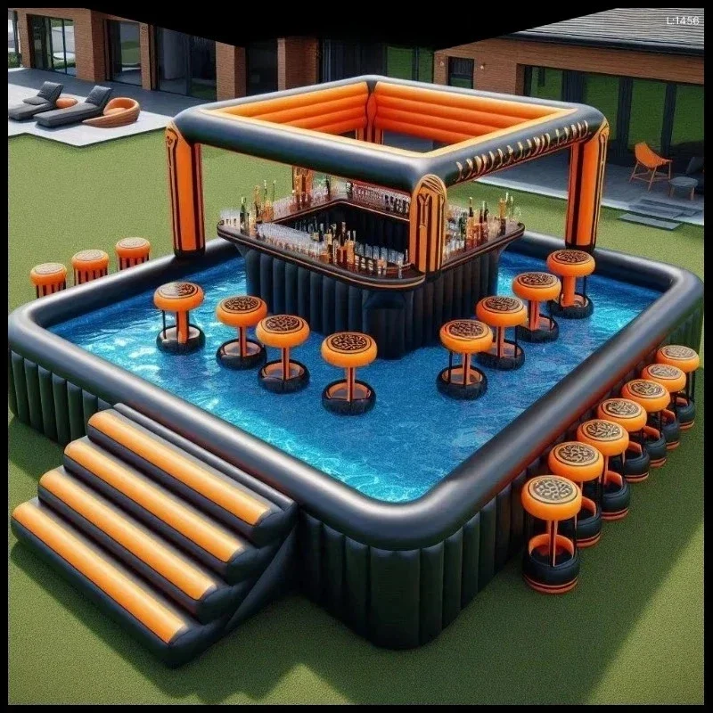 Bar Gonflable Piscine Siège Flottant