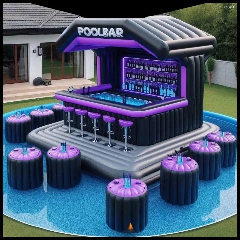 Bar Gonflable Piscine Siège Flottant