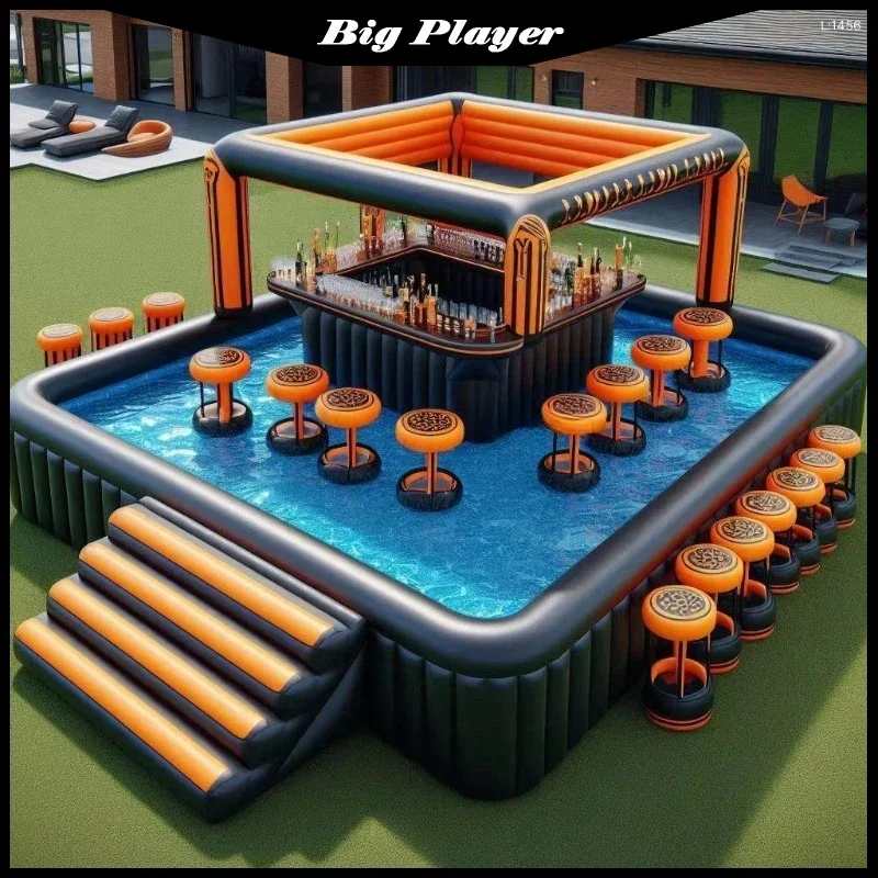 Bar Gonflable Piscine Siège Flottant