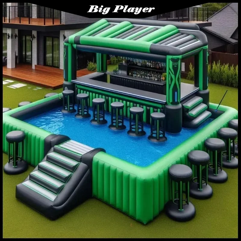 Bar Gonflable Piscine Siège Flottant