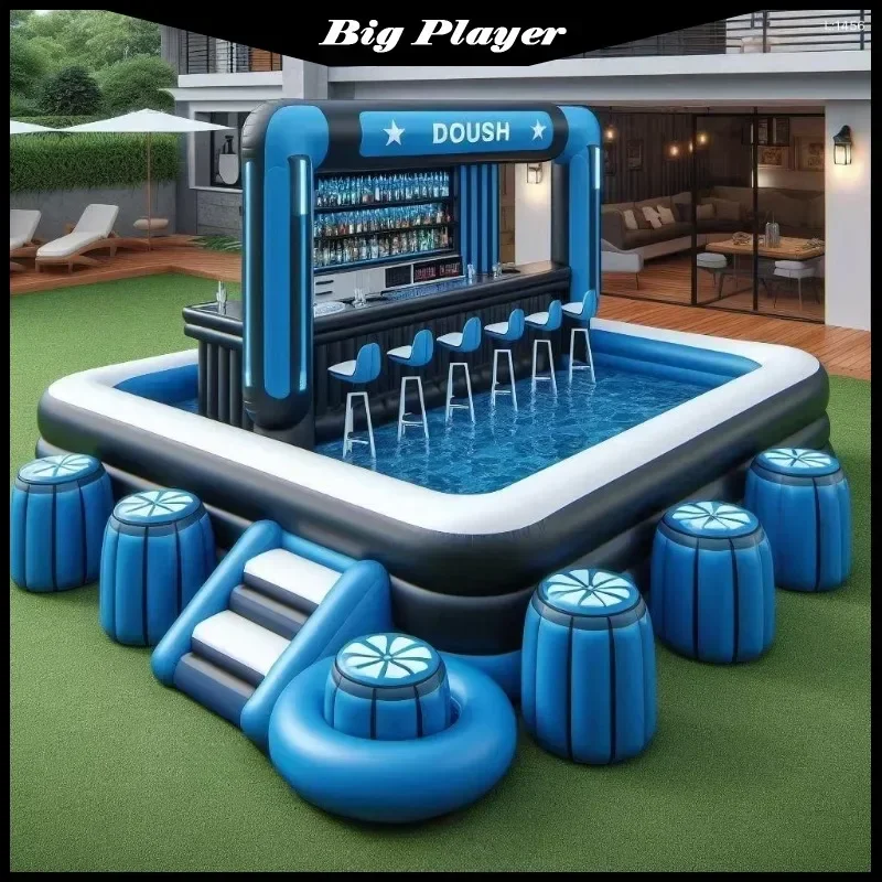 Bar Gonflable Piscine Siège Flottant