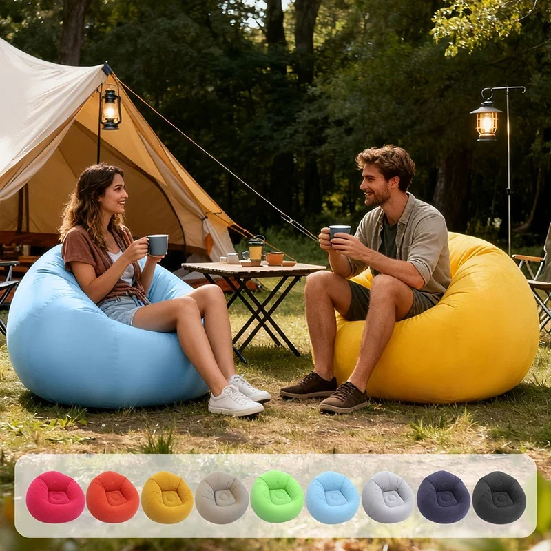 Canapé Gonflable Pouf Multicolore