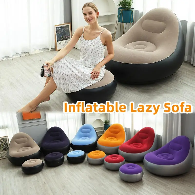 Canapé Gonflable Floqué Pouf Repas