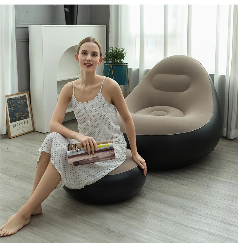 Canapé Gonflable Floqué Pouf Repas