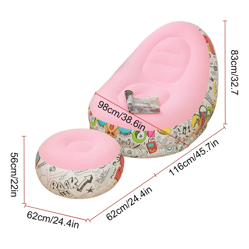 Canapé Gonflable Pouf Ultra Doux