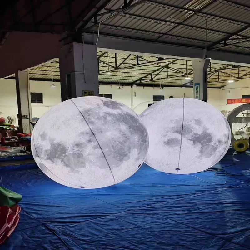 Ballon Gonflable Lune Lumineuse LED
