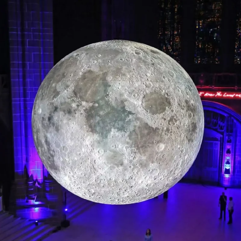 Ballon Gonflable Lune Lumineuse LED