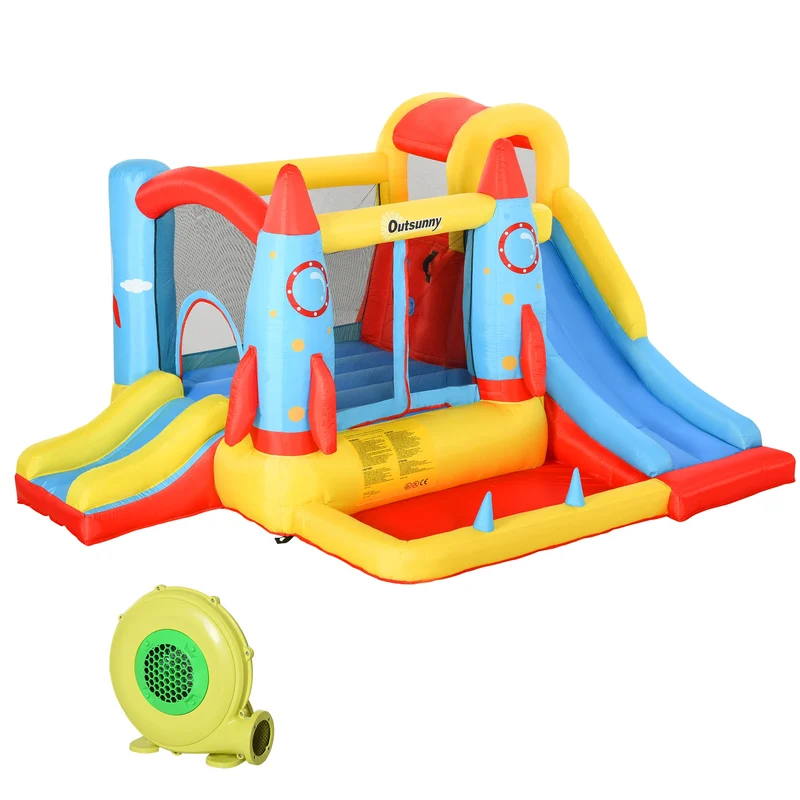 Château Gonflable Thème Spatial Piscine