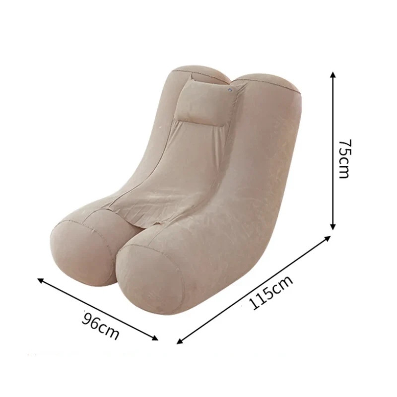 Canapé Gonflable Kaki Pliable Camping