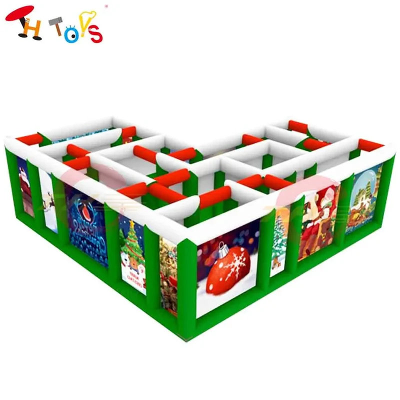 Labyrinthe Gonflable Noël Laser