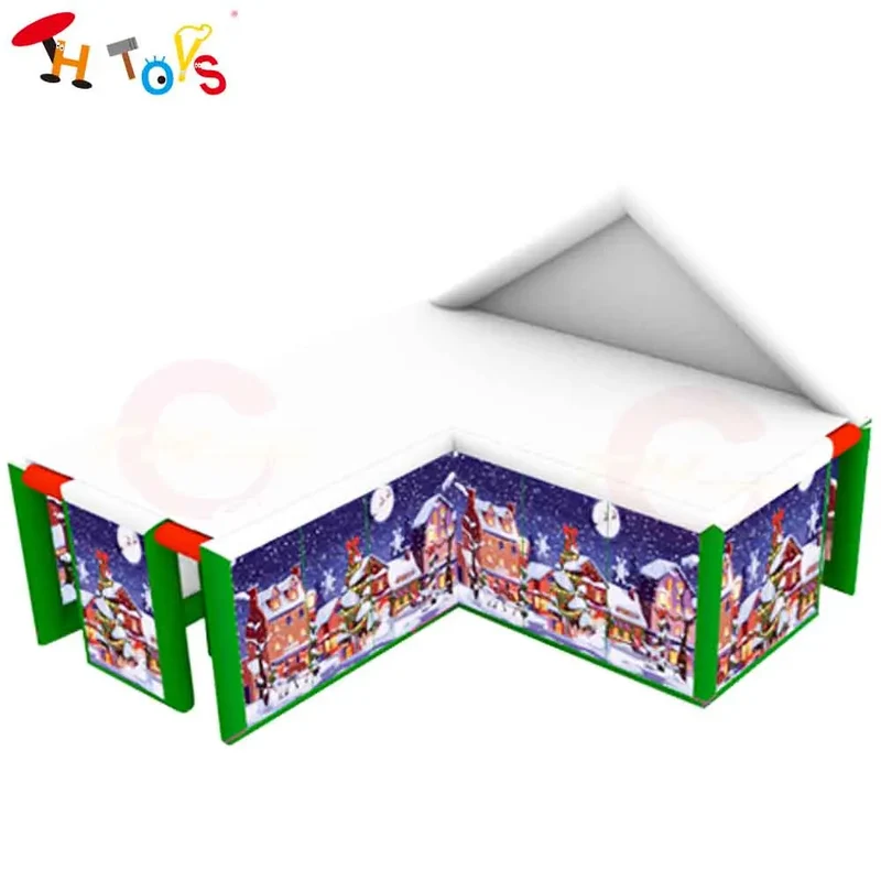 Labyrinthe Gonflable Noël Laser