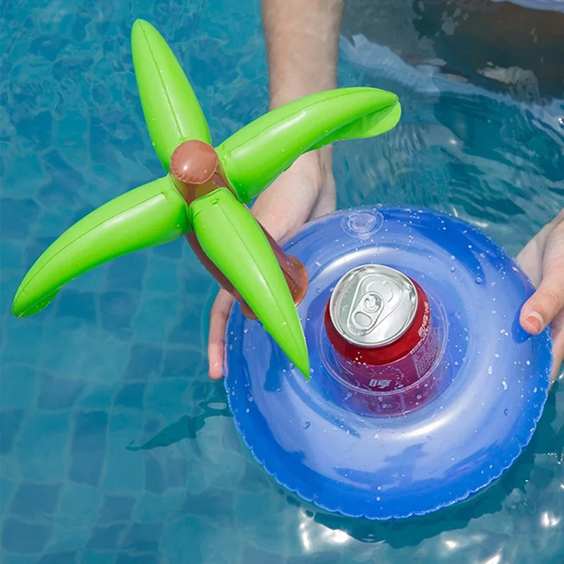 Accessoire Gonflable Porte-Gobelet Flamant Rose