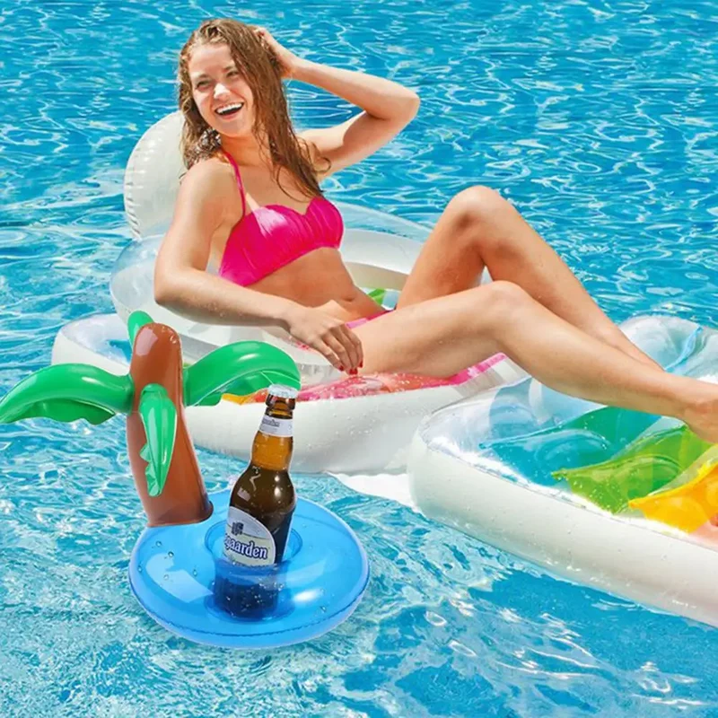 Accessoire Gonflable Porte-Gobelet Noix De Coco