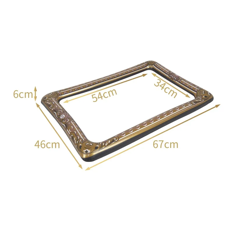 Cadre Photo Gonflable Selfie Baroque Doré