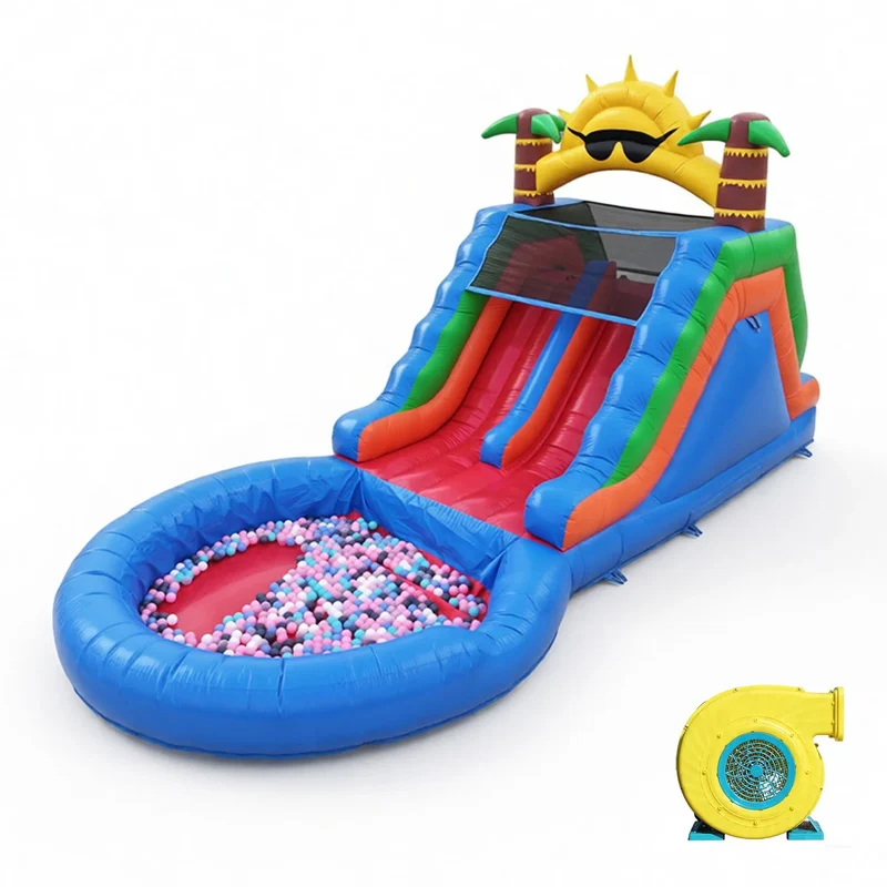 Toboggan Aquatique Gonflable Commercial 6,4 m