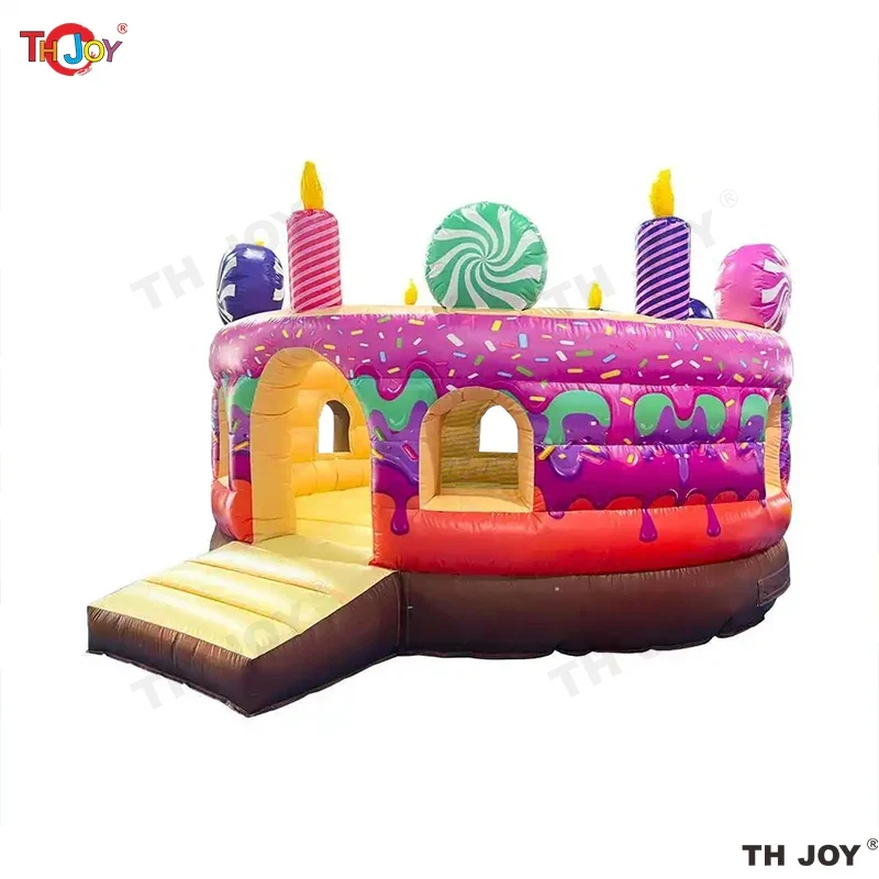 Château Gonflable Thème Gâteau