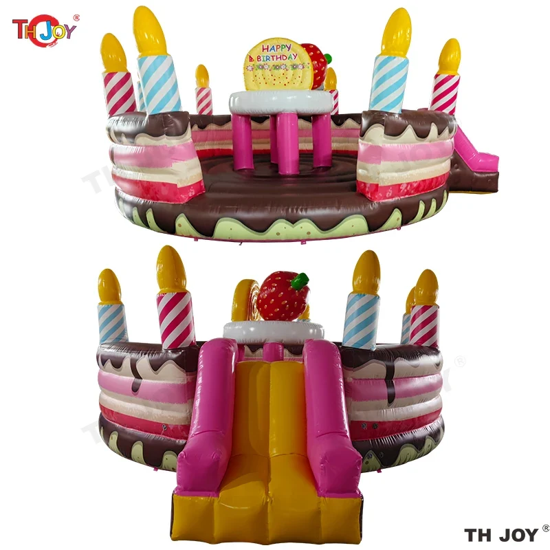 Château Gonflable Thème Gâteau