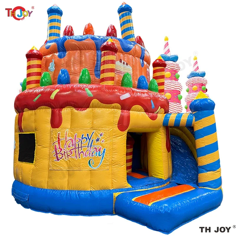 Château Gonflable Thème Gâteau