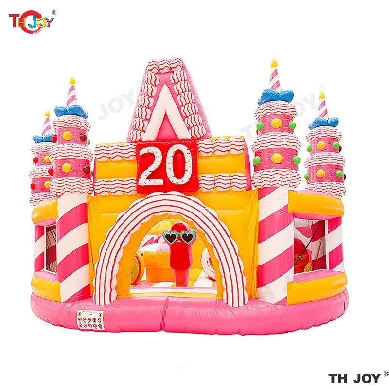 Château Gonflable Thème Gâteau