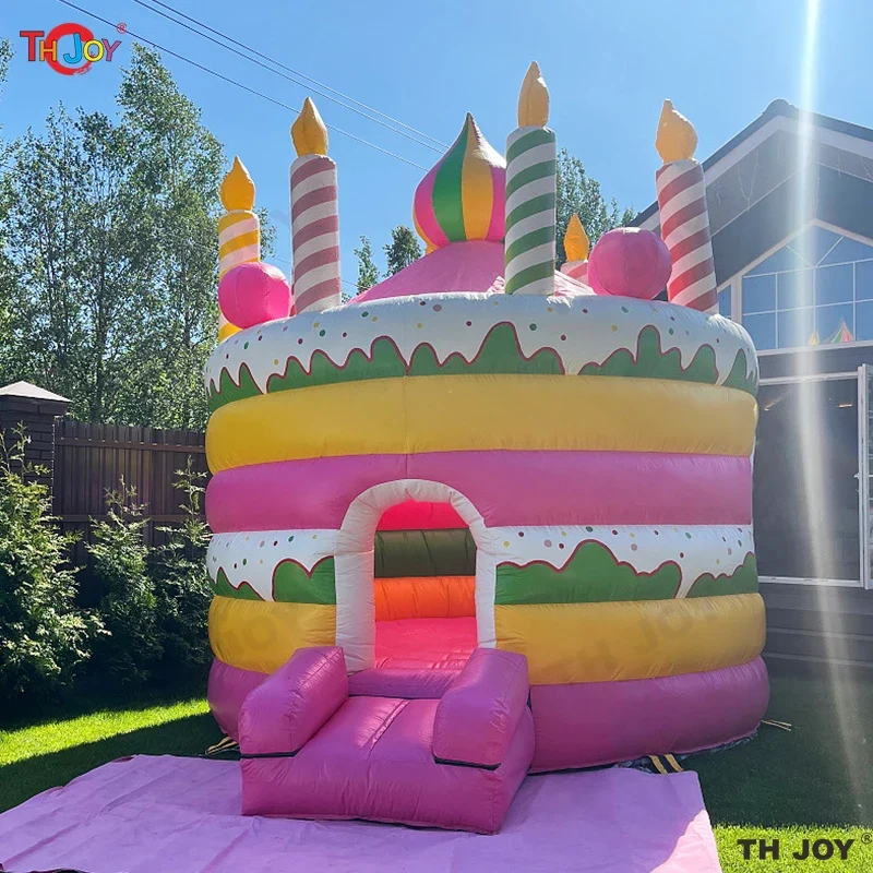 Château Gonflable Thème Gâteau