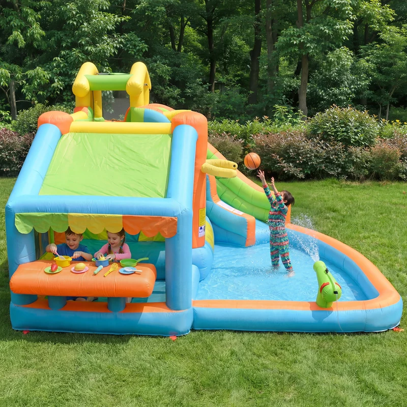 Château Gonflable Premium Anneaux Basket