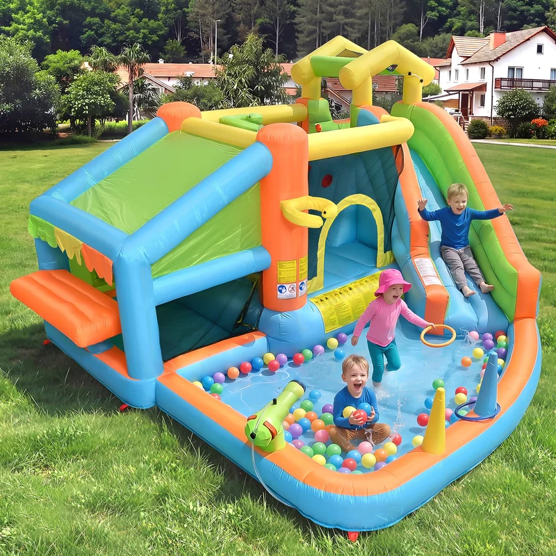 Château Gonflable Premium Anneaux Basket
