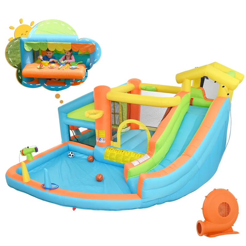 Château Gonflable Premium Anneaux Basket