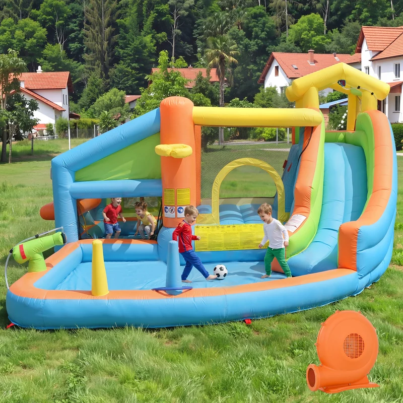 Château Gonflable Premium Anneaux Basket