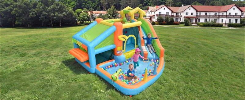 Château Gonflable Premium Anneaux Basket