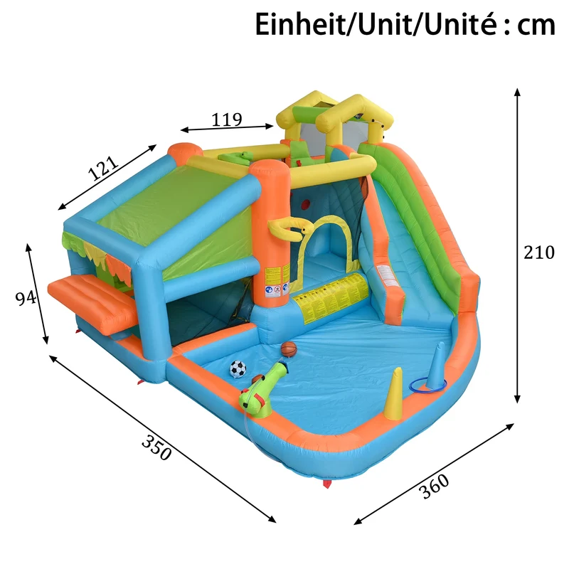 Château Gonflable Premium Anneaux Basket