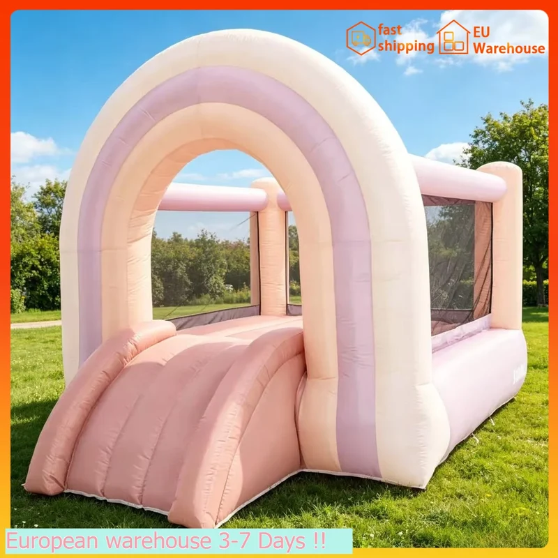 Château Gonflable Pastel Arc-en-Ciel