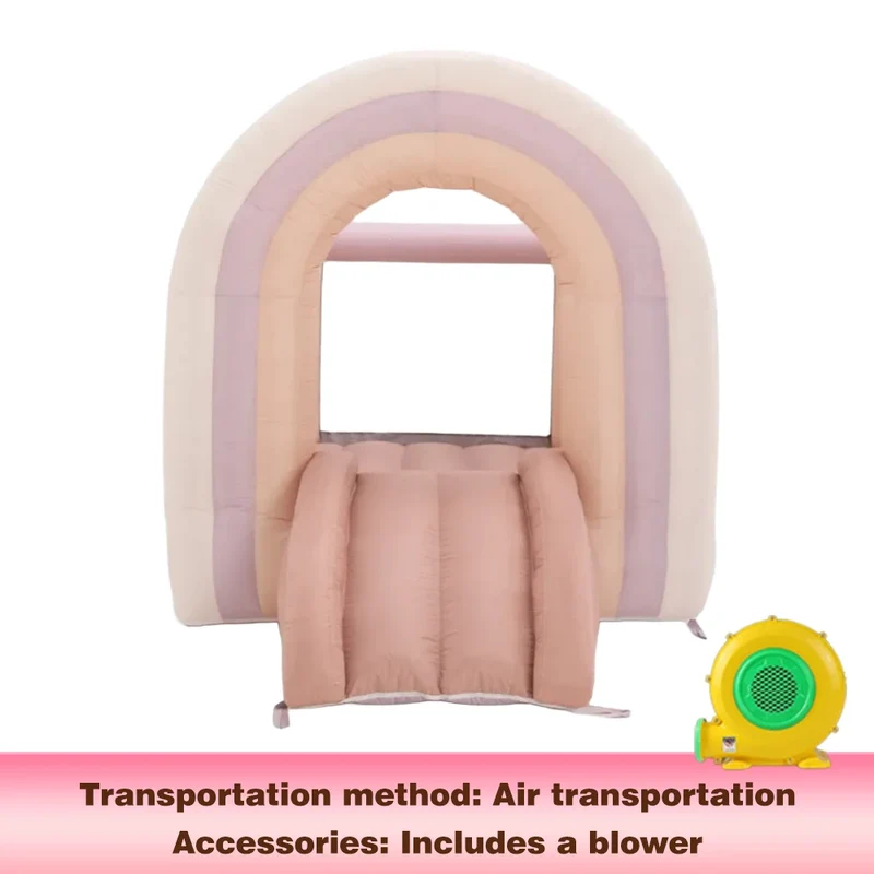 Château Gonflable Pastel Arc-en-Ciel