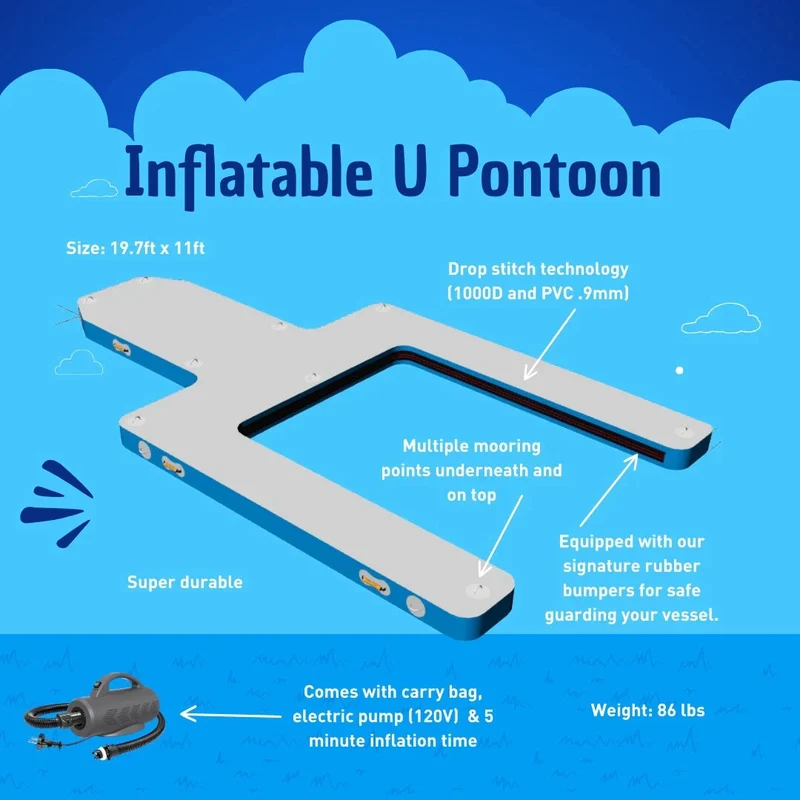 Plateforme Flottante Gonflable Ponton En U