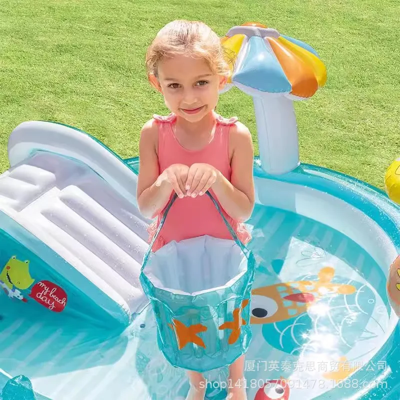 Toboggan Aquatique Gonflable Crocodile Piscine