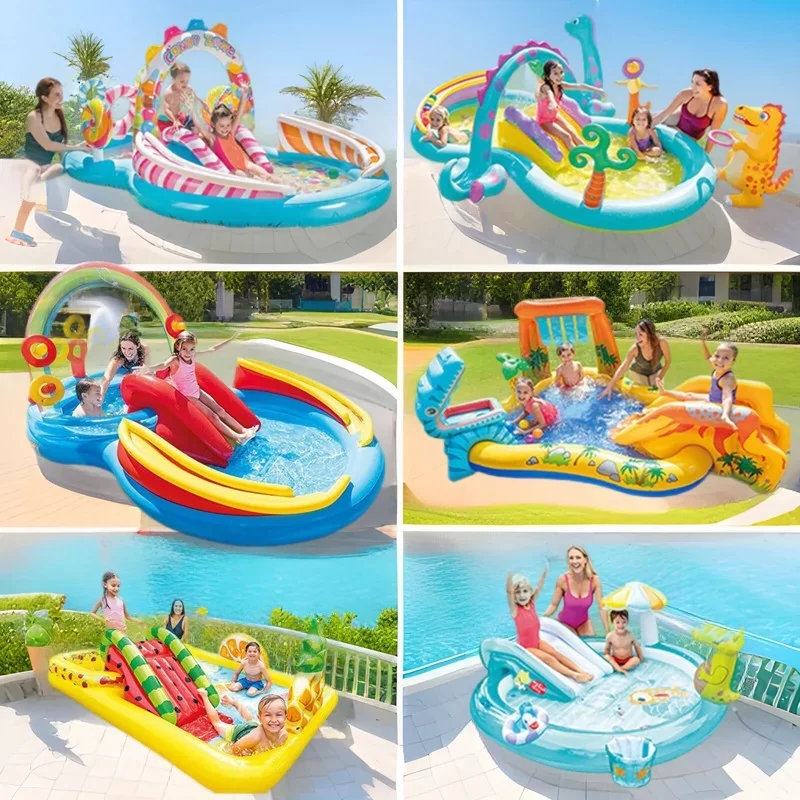 Toboggan Aquatique Gonflable Crocodile Piscine