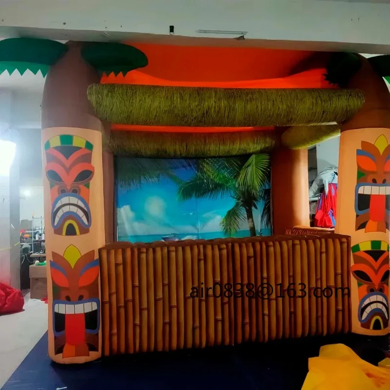 Bar Gonflable Tiki Palmier Extérieur