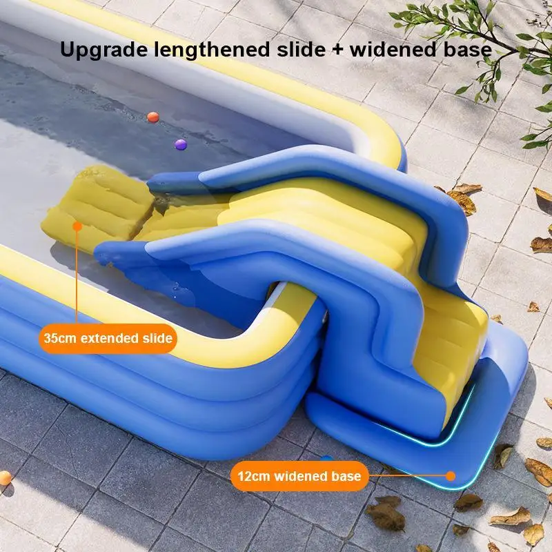 Toboggan Aquatique Gonflable Anti-Bascule Enfants