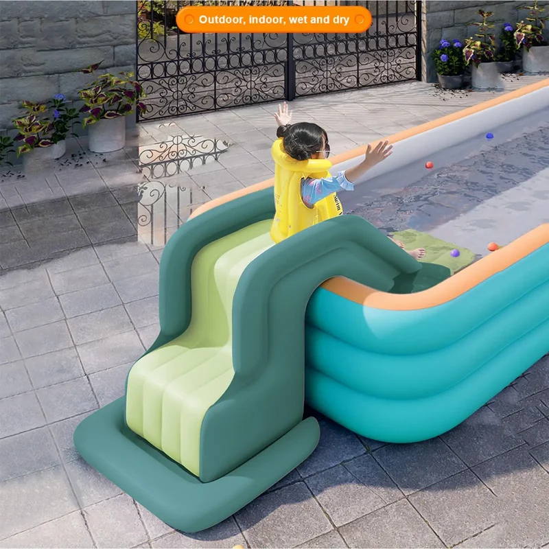 Toboggan Aquatique Gonflable Anti-Bascule Enfants
