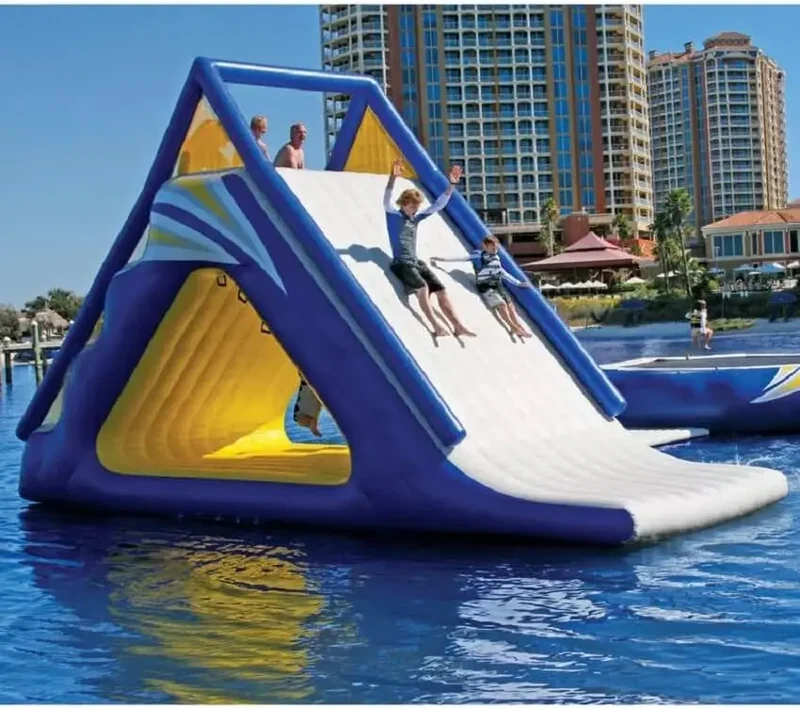 Toboggan Aquatique Gonflable Flottant Lac