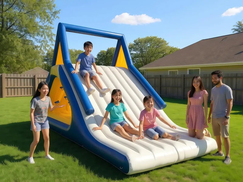 Toboggan Aquatique Gonflable Flottant Lac