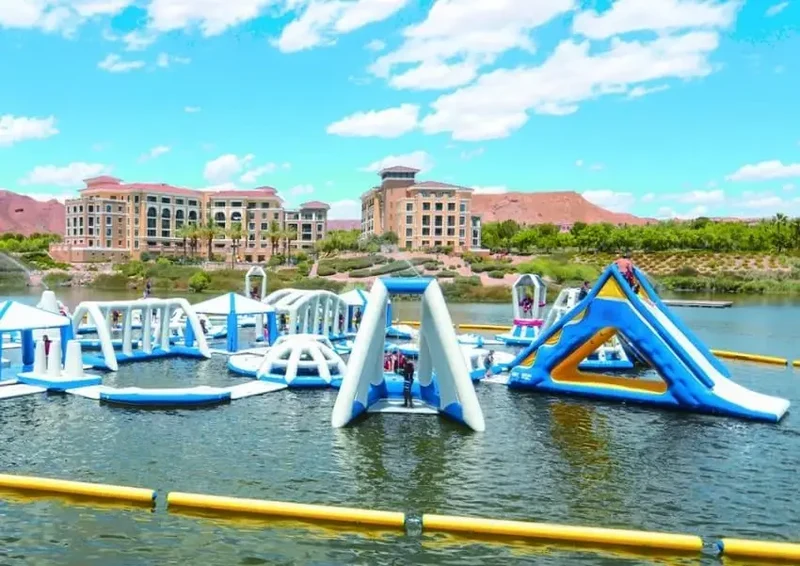 Toboggan Aquatique Gonflable Flottant Lac