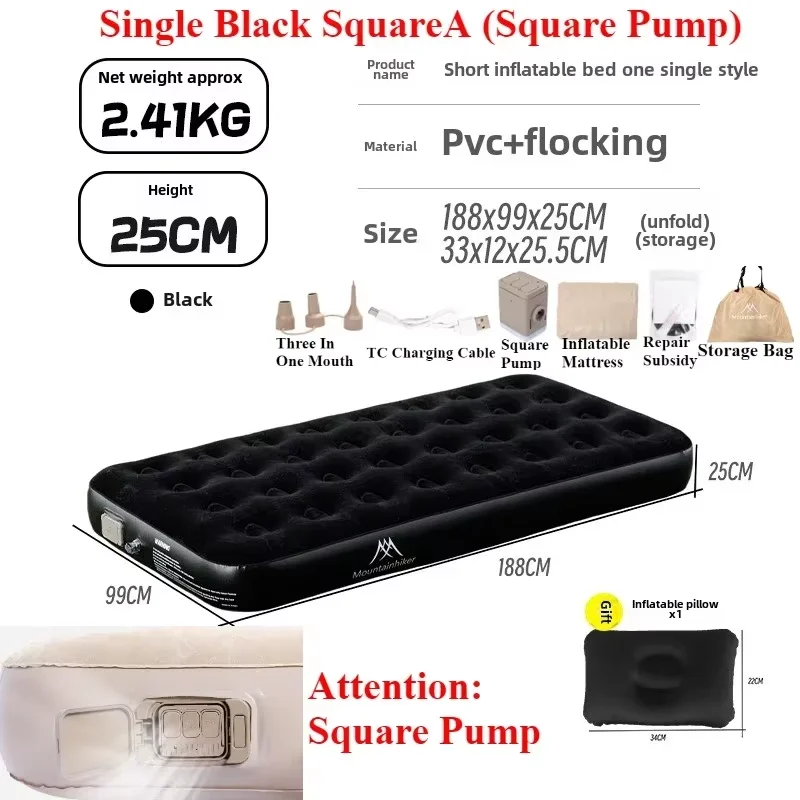 Matelas de Camping Gonflable Pompe Intégrée