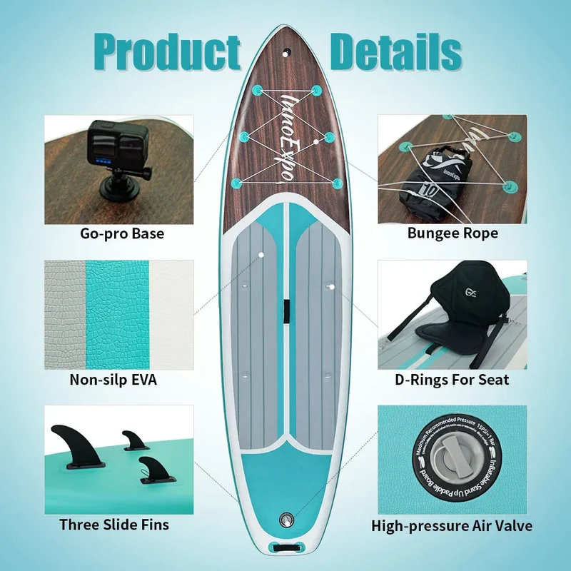 Stand Up Paddle Gonflable Antidérapant Adulte