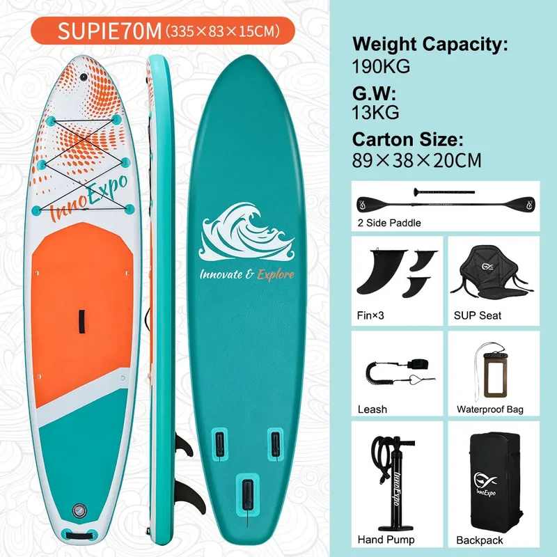 Stand Up Paddle Gonflable Antidérapant Adulte